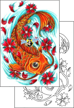 Fish Tattoo marine-life-fish-tattoos-bones-bof-00161