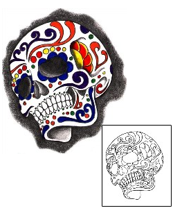 Day of the Dead Tattoo Ethnic tattoo | BOF-00164