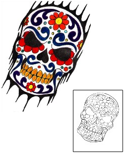Day of the Dead Tattoo Ethnic tattoo | BOF-00168