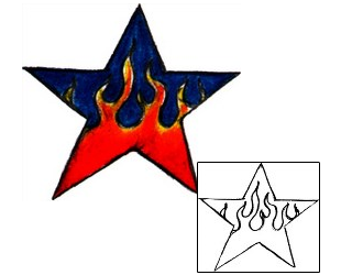 Fire – Flames Tattoo Astronomy tattoo | BOF-00184