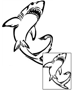 Shark Tattoo Marine Life tattoo | BOF-00213
