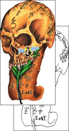 Skull Tattoo horror-skull-tattoos-sam-ingle-bsf-00017