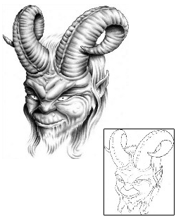 Devil - Demon Tattoo Horror tattoo | BTF-00018