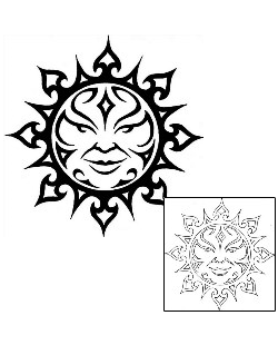 Sun Tattoo Tattoo Styles tattoo | BTF-00057