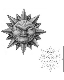 Sun Tattoo Astronomy tattoo | BTF-00060