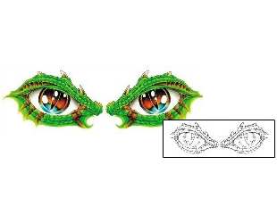 Dragon Tattoo Reptile Eyes Tattoo