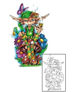 Fantasy Tattoo Clever Elf Tattoo