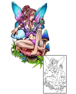 Miscellaneous Tattoo Concentrating Fairy Tattoo
