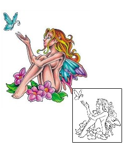 Picture of Fairy Sitting Pretty Tattoo