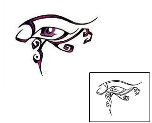 Picture of Purple Mysterious Eye Tattoo