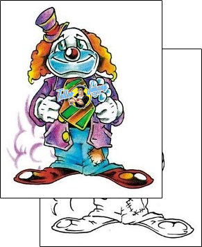 Clown Tattoo clown-tattoos-billy-webb-bwf-00157