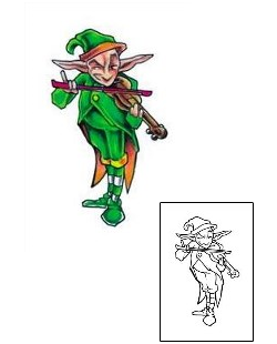 Irish Tattoo Musical Marvin Elf Tattoo