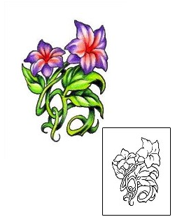 Picture of Twisted Flower Tattoo