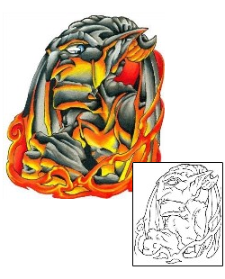 Picture of Fire Gargoyle Tattoo