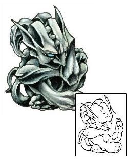 Gargoyle Tattoo Sitting Gargoye Tattoo