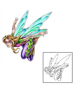 Picture of Diving Fairy Tattoo