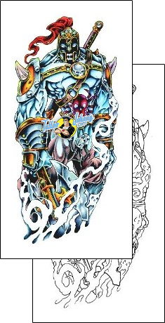 Horror Tattoo fantasy-warrior-tattoos-billy-webb-bwf-00257