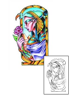 Ethnic Tattoo Nefertiti Rose Tattoo