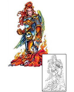 Fire – Flames Tattoo Demon Slayer Tattoo