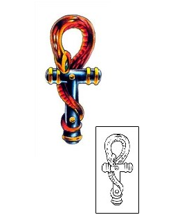 Egyptian Tattoo Snake Ankh Tattoo