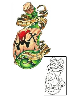 New School Tattoo Toxic Bottle Tattoo