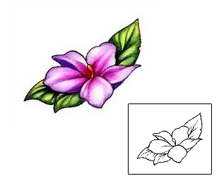 Picture of Single Pink Flower Tattoo