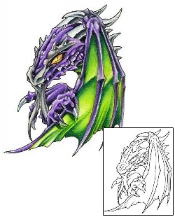 Picture of Secretive Dragon Tattoo