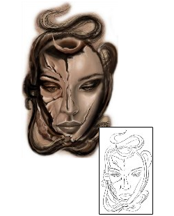 Woman Tattoo Horror tattoo | BYF-00038
