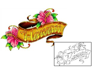 Hibiscus Tattoo Plant Life tattoo | C2F-00075