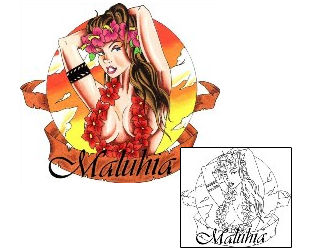 Pin Up Tattoo Miscellaneous tattoo | C2F-00084