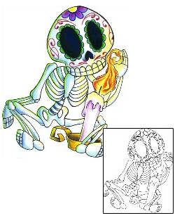 Skeleton Tattoo Miscellaneous tattoo | CAF-00025