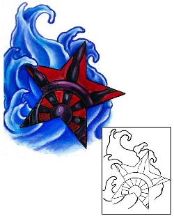 Star Tattoo Astronomy tattoo | CAF-00043