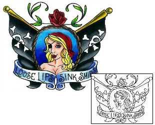 Pirate Tattoo Miscellaneous tattoo | CAF-00048