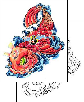 Fish Tattoo marine-life-fish-tattoos-chris-barry-cbf-00004