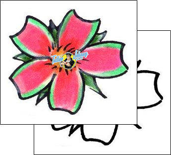 Flower Tattoo plant-life-flowers-tattoos-chris-barry-cbf-00011