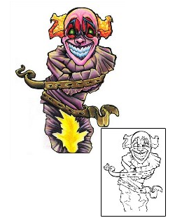 Clown Tattoo Horror tattoo | CBF-00042