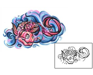 Koi Tattoo Marine Life tattoo | CBF-00073