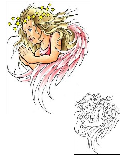 Angel Tattoo Religious & Spiritual tattoo | CCF-00009