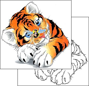 Tiger Tattoo animal-tiger-tattoos-cherry-creek-flash-ccf-00012