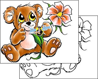 Bear Tattoo animal-bear-tattoos-cherry-creek-flash-ccf-00013