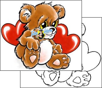 Bear Tattoo animal-bear-tattoos-cherry-creek-flash-ccf-00014