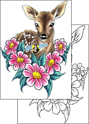 Animal Tattoo deer-tattoos-cherry-creek-flash-ccf-00026