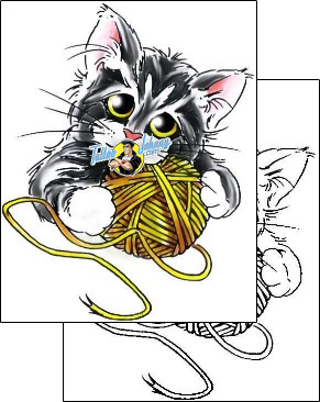 Cat Tattoo animal-cat-tattoos-cherry-creek-flash-ccf-00037