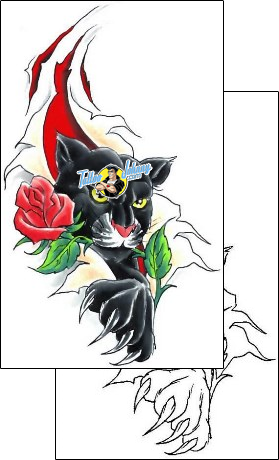 Panther Tattoo animal-panther-tattoos-cherry-creek-flash-ccf-00044