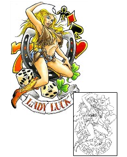 Dice Tattoo Gambling tattoo | CCF-00074