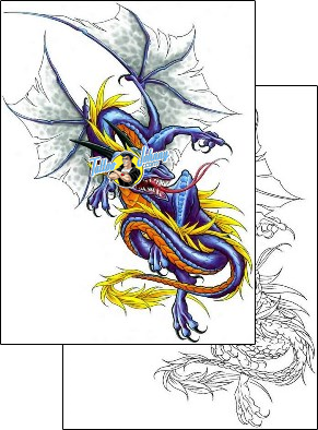 Dragon Tattoo Design CCF-00122 | TattooJohnny.com