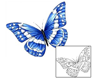 Butterfly Tattoo Insects tattoo | CCF-00134