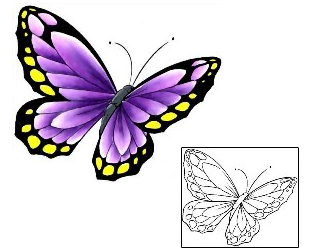 Butterfly Tattoo Insects tattoo | CCF-00138
