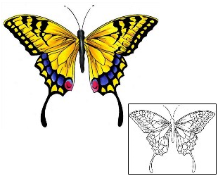 Butterfly Tattoo Insects tattoo | CCF-00142