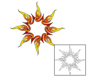 Fire – Flames Tattoo Specific Body Parts tattoo | CCF-00164